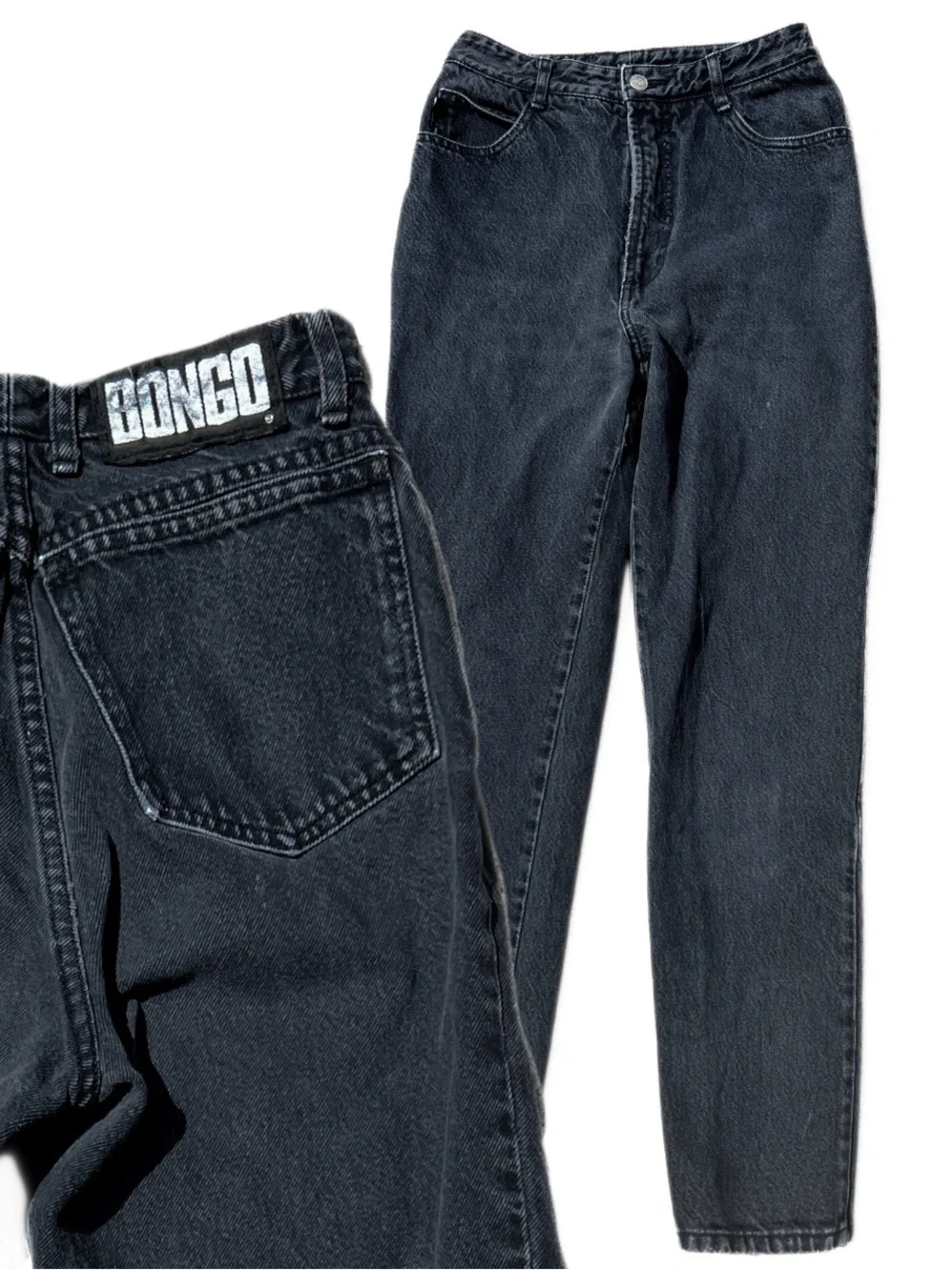Vintage 90s Bongo Gene Montesano Black High Rise Mom Jeans Womens 7 USA